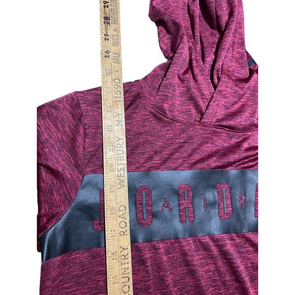 Jordan Red Dri-FIT Hoodie – Youth Large – Black Chest Print - Picture 6 of 11